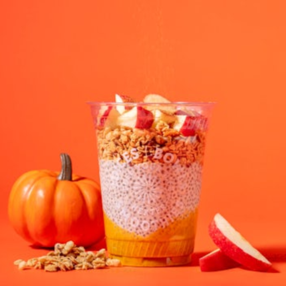 Small Pumpkin Spice Cashew Chia Parfait