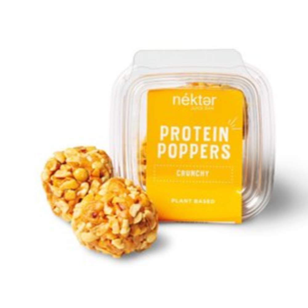 Crunchy Peanut Protein Poppers