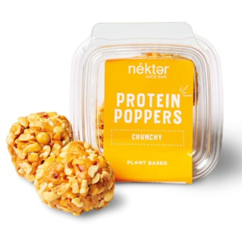 Crunchy Peanut Protein Poppers
