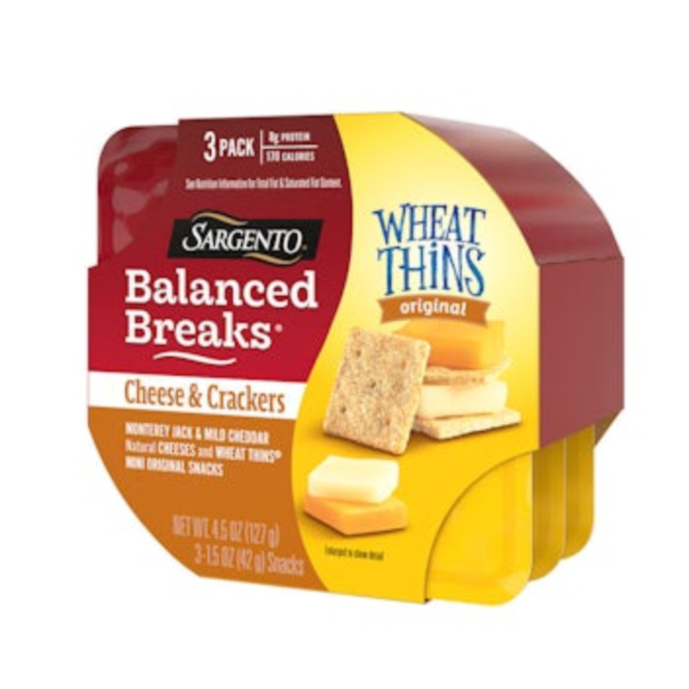 Wheat Thins and Sargento Snack Packs